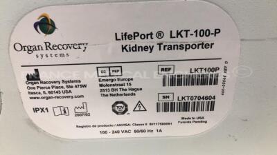 Organ Recovery Kidney Transporter LifePort LKT-100-P - YOM 02/2007 (Powers up) - 7