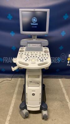 GE Ultrasound Voluson P6 - YOM 2014 - S/W 13.0.3.234 - Options 3D/4D - DICOM - Color - TUI - SingleView including Sony Hybrid Graphic Printer UP-X898MD w/ GE Probe E8C-RS New (Powers up)