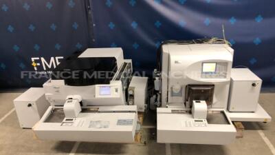 Lot of Sysmex Automated Hematology Analyzer XE-5000 - YOM 10/2011 list of errors (see pictures) and Sysmex Automated Hematology Slide Preparation Unit SP-1000 - YOM 09/2011 and Sysmex Pneumatic Unit PU-15 - YOM 06/2009 and 2 Sysmex Pneumatic Unit PU-17 -