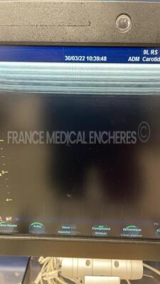 GE Ultrasound Vivid S6 - YOM 12/2009- S/W BT 10 - Options ATO/ASO - TM Anatomic - tissue velocity imaging & tissue tracking - logiq view - TEE - Qanalysis - advanced Qscan imaging - smart stress - echo - DICOM -IMT - AUTO FE - 9L-RS YOM 2010 - 4C-RS YOM - 12