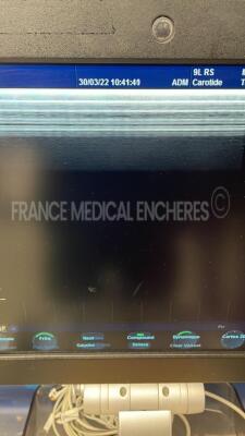 GE Ultrasound Vivid S6 - YOM 12/2009- S/W BT 10 - Options ATO/ASO - TM Anatomic - tissue velocity imaging & tissue tracking - logiq view - TEE - Qanalysis - advanced Qscan imaging - smart stress - echo - DICOM -IMT - AUTO FE - 9L-RS YOM 2010 - 4C-RS YOM - 17