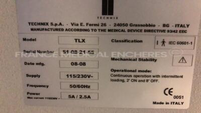 Technix Angiography Table TLX - YOM 2008 - tested and functional - w/ remote control and footswitch (Powers up) - 8