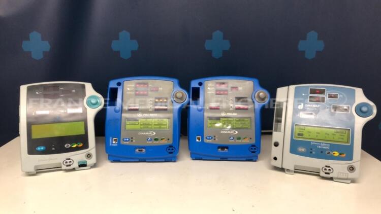 Lot of Johnson & Johnson Vital Signs Monitor Dinamap Compact TS - YOM 1996 - S/W 8621-V4.7 and GE Vital Signs Monitor Dinamap Pro Series 400V2 - YOM 2004 - S/W PMV2_RAE and GE Vital Signs Monitor Dinamap Pro Series 400 - YOM 2002 - PROC_RCB and Johnson