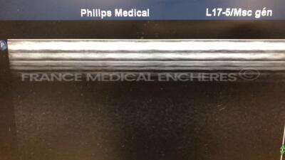 Philips Ultrasxound IU22 - YOM 11/2006 - S/W 6.3.7.745 - full options (see picture) w/ L12-5 probe - C5-2 probe - C8-4V probe - C8-5 probe - L17-5 probe (Powers up) - 31