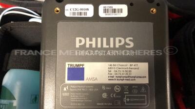 Lot of 2 Philips Defibrilators Hearstart FR3 and FR4 - YOM 2012/2013 missing batteries - 8