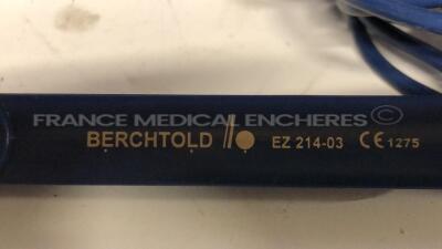 Lot of 2 Berchtold Bipolar Electrosurgical Pencils EZ214-03 - 5