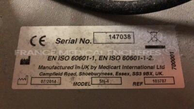 Lot of 3 Smith & Nephew Endoscopy Trolleys - YOM 2014 - 1 Broken contact button no power (2 power up) - 9