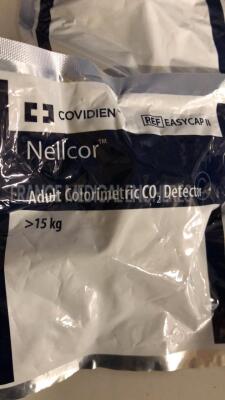 Lot of 10 Covidien Nellcor Adult Colorimetric CO2 Detectors Easy Cap II - 2