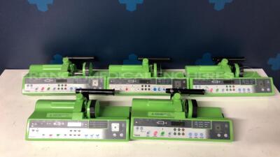 Lot of 5 Frenesius Syringe Pumps Pilote C - YOM 2001/2001/2005/2000 - no power cables (All power up)