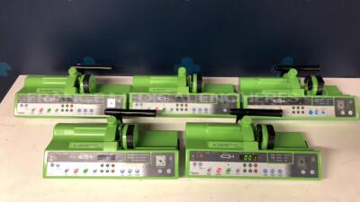 Lot of 6 Frenesius Syringe Pumps Pilote C - YOM 2002/2002/2000/2004/2004/2000 - no power cables (All power up)