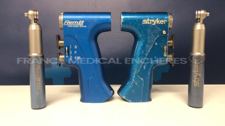 Lot of 2 Stryker Orthopedic Motors REMB w/ Stryker Sagittal Saw 6400-034 6 - Untested