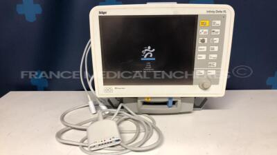 Drager Patient Monitor Infinity Delta XL - YOM 2006 - S/W VF9-1.W -w/ Drager docking station Infinity YOM 2010 - no power supply (Powers up)