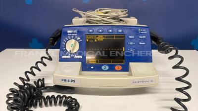 Philips Defibrillator Heartstart XL -YOM 2005 w/ ECG sensors - no power cable