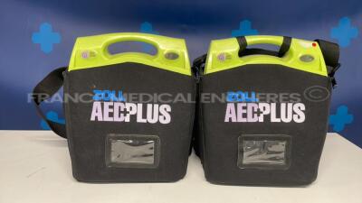 Lot of 2 Zoll Defibrillators AED plus (Both power up)