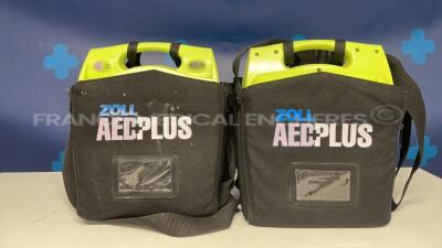 Lot of 2 Zoll Defibrillators AED plus (Both power up)