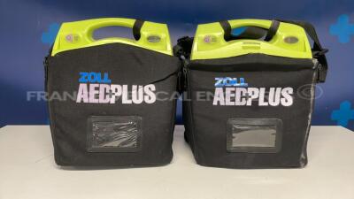 Lot of 2 Zoll Defibrillators AED plus (Both power up)