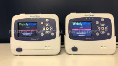 Lot of 2 Welch Allyn Patient Monitors Propaq LT- SW V.1.60.07 - (Both power up)