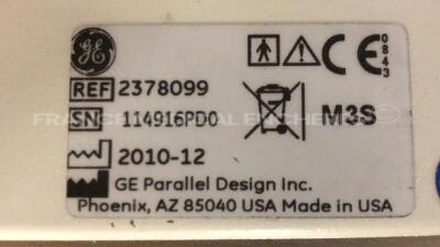 GE Ultrasound Vivid 7 - YOM 11/2002 - S/W 2.6.4 w/ GE Probe M3S - YOM 12/2010 and Mitsubishi Video cassette Recorder MD3000 (Powers up) - 16