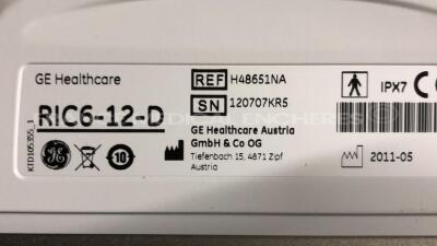 GE Ultrasound Voluson E8 Expert BT10 - YOM 06/2011 - S/W 10.0.2.3095 - Monitor holder to be repaired - Options Advanced 4D - DICOM - SonoNT- Vocal II - Advanced VCI - Advanced STIC - SonoAVC - Expert w/ GE Probe C1-5-D - YOM 05/2011 and GE Probe RIC6-12- - 23