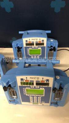 Lot of 5 Carefusion Dual Channel Infusion Pumps Alaris SE 7231 - 4 YOM 2013 - 1 YOM 2004 - S/W 02.80 (All power up) - 6