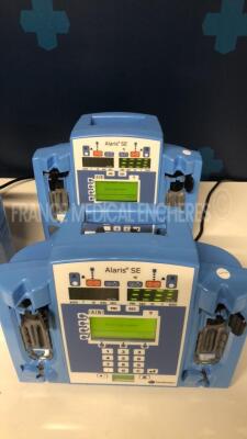 Lot of 5 Carefusion Dual Channel Infusion Pumps Alaris SE 7231 - 4 YOM 2013 - 1 YOM 2007 - S/W 02.80 (All power up) - 6