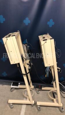 Lot of 2 Erbe Cryosurgical Units Erbocryo w/ footswitchs (Both power up) - 2