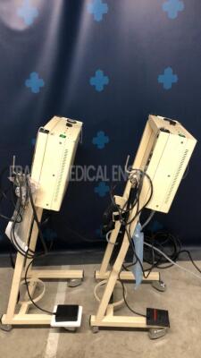 Lot of 2 Erbe Cryosurgical Units Erbocryo w/ footswitchs (Both power up) - 3