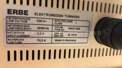 Lot of 2 Erbe Cryosurgical Units Erbocryo w/ footswitchs (Both power up) - 8