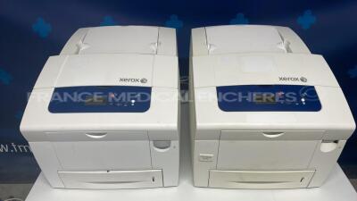 Lot of 2 Xerox Printers ColorQube 8570 2400 DPI Windows and Mac compatible - no power cables (Both power up)