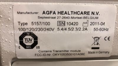 Agfa Workstation 5157/100 - YOM 2011 - no central unit - for spare parts (No power) - 5