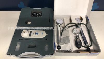 Lot of 2 Riester Comprimeter pneumatic and 1 SK Tensiometer and Micro Medical Respiratory Analyser MicroCO - Untested