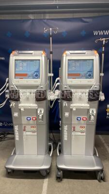 Lot of 2 Hospal Dialysis Evosys - YOM 2010 - S/W 8.60.01 - Count 37086h and 35365h (Both power up)