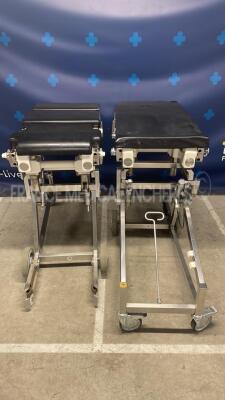 Lot of 2 Maquet Transfer Operating Tables