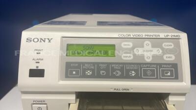 Lot of 3 Sony Color Video Printers UP-21MD - no power cables (All power up) - 4