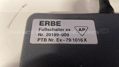 Lot of 2 Erbe Footswitches 20189-000 and 20189-009 - 4