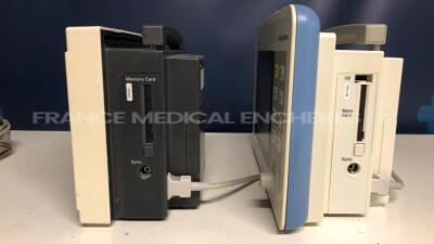 Lot of Drager Patient Monitor Infinity Gamma - YOM 2007 - S/W VF6.4-W and Siemens Patient Monitor SC 6002 XL - YOM 2004 - S/W VF5.3-W - no power supplies (Both power up) - 3