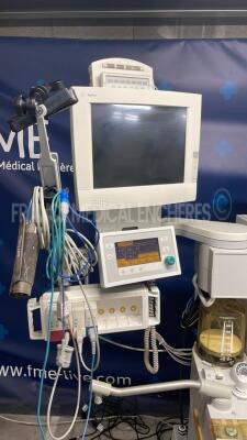 Datex Ohmeda Ventilator Aestiva/5 w/ Philips Gas Module M1026A and Agilent Patient Monitoring CMS - YOM 2012 and Philips Modules PB/CPO2/ECG - Monitor has no power (Powers up) - 4