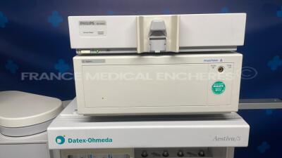 Datex Ohmeda Ventilator Aestiva/5 w/ Philips Gas Module M1026A and Agilent Patient Monitoring CMS - YOM 2012 and Philips Modules PB/CPO2/ECG - Monitor has no power (Powers up) - 6