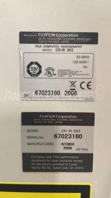 Fujifilm Computed Radiography FCR Profect CS CR-IR 363 - YOM 2006 - S/W V2.4 - missing workstation (Powers up) - 7