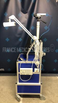 Lot of Medatec Polysomnography Braintec 2 and Axis Network Camera P1354 E1 (untested) and Unknown made EEG Cart - 2