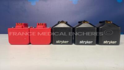 Lot of 3 Stryker Battery Packs for Surgical Orthopedic Motor System 7 (All Untested)