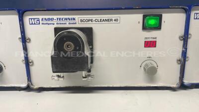 Lot of 3 Endo Technik Scope Cleaners SC-40 - no power cables (All power up) - 3