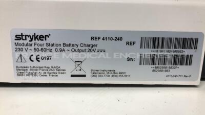 Stryker Modular Four Station Battery Charger System 5 4110-240 - 7