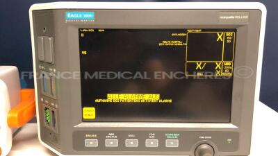 Lot of HP Vital Signs Monitor Viridia 24C - YOM 1999 and Utech Vital Signs VS2000 - YOM 2015 - S/W 2.28 w/ SPo2 & ECG Sensors and Marquette Hellige Vital Signs Monitor Eagle 3010 - S/W 7020 - no power cables (All power up) - 8