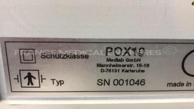 Lot of Nellcor Pulse Oximeter OxiMax N-600x - YOM 2010 S/W 1.1.1.2 and Medlab Pulse Oximeter Pox 10 - YOM 1999 - S/W V1-8 - no power cables (Both power up) - 6