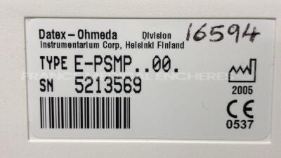 Lot of 3 Datex Ohmeda Modules E-PSMP - YOM 2 x 2005 / 2010 - 7