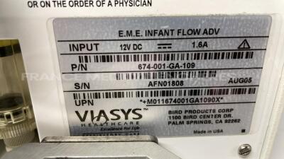 Lot of 3 Viasys Neonatal Ventilators Infant Flow Advance - YOM 2002/2003/2005 - 7