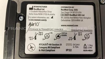 Lot of 4 Resmed CPAP Machines Air Sense 10 - 3