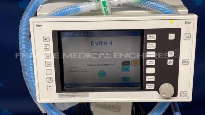 Drager Ventilator Evita 4 - S/W 4.25 (Powers up) - 5