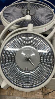 ALM Double Dome Halogen Operating Light Prismatic - 50cm and 75cm - functional deinstalled by FME - 2
